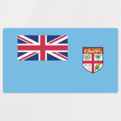 Étiquettes Drapeau des Fidji (Design 1)