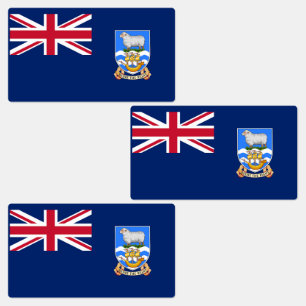 Étiquettes Drapeau des îles Falkland