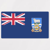 Étiquettes Drapeau des îles Falkland (Design 2)