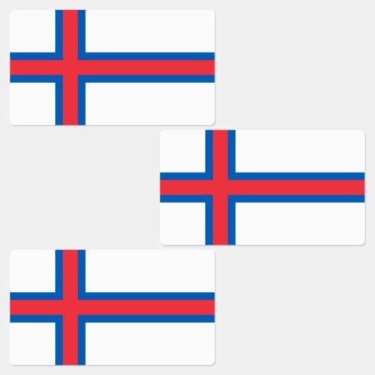 Étiquettes Drapeau des îles Féroé (Groupe)