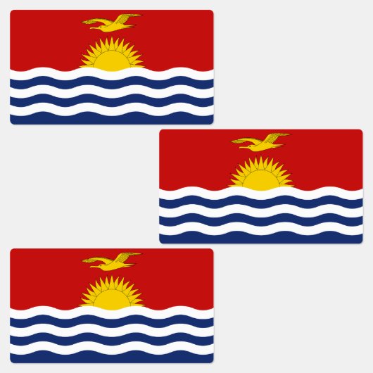 Étiquettes Drapeau des Kiribati (Groupe)