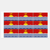 Étiquettes Drapeau des Kiribati (Feuille)