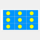 Étiquettes Drapeau des Palaos (Feuille)