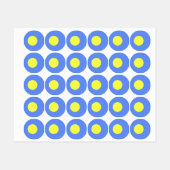 Étiquettes Drapeau des Palaos (Feuille)