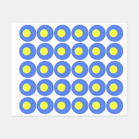 Étiquettes Drapeau des Palaos (Feuille)