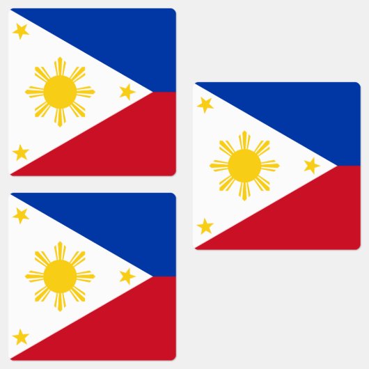 Étiquettes Drapeau des Philippines (Groupe)