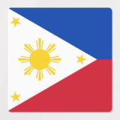 Étiquettes Drapeau des Philippines (Design 1)