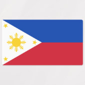 Étiquettes Drapeau des Philippines (Design 2)
