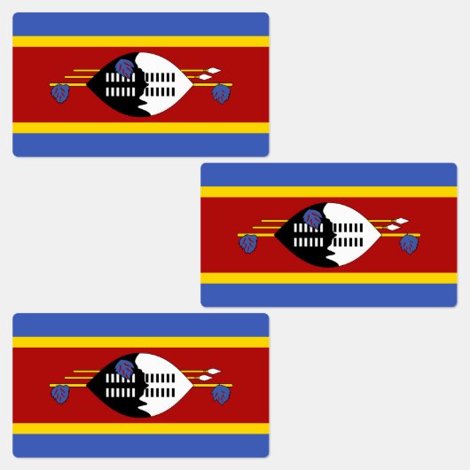 Étiquettes Drapeau d'Eswatini (Groupe)