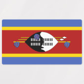 Étiquettes Drapeau d'Eswatini (Design 1)