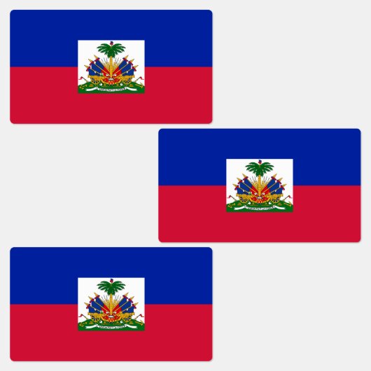 Étiquettes Drapeau d'Haïti (Groupe)