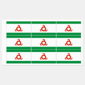 Étiquettes Drapeau d'Ingushetia (Feuille)