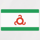 Étiquettes Drapeau d'Ingushetia (Design 1)