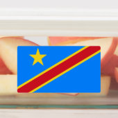 Étiquettes Drapeau du Congo Kinshasa (Apposé)