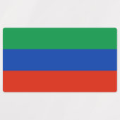Étiquettes Drapeau du Daghestan (Design 1)