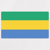 Étiquettes Drapeau du Gabon (Design 1)