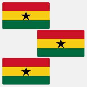 Étiquettes Drapeau du Ghana
