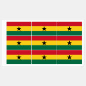 Étiquettes Drapeau du Ghana (Feuille)