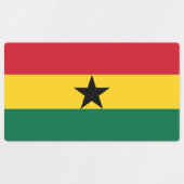 Étiquettes Drapeau du Ghana (Design 1)