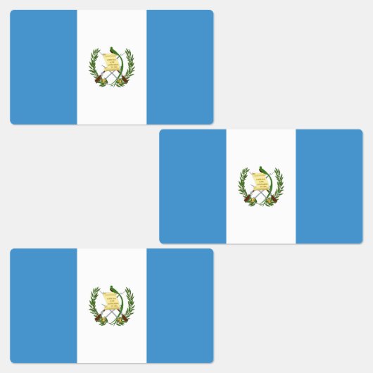 Étiquettes Drapeau du Guatemala (Groupe)