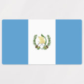Étiquettes Drapeau du Guatemala (Design 1)