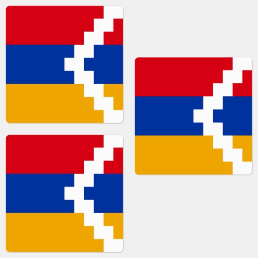 Étiquettes Drapeau du Haut-Karabagh (Groupe)
