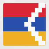 Étiquettes Drapeau du Haut-Karabakh (Design 1)