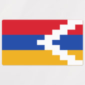 Étiquettes Drapeau du Haut-Karabakh (Design 1)