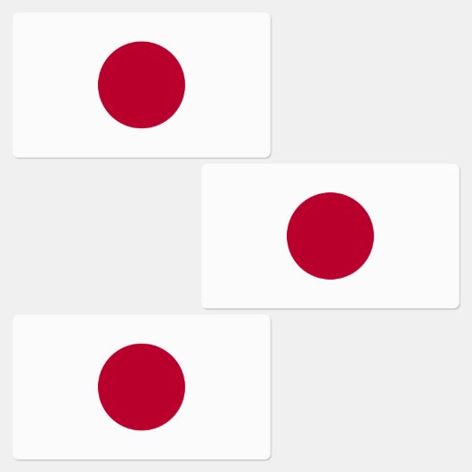 Étiquettes Drapeau du Japon (Groupe)