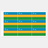 Étiquettes Drapeau du Karakalpakstan (Feuille)