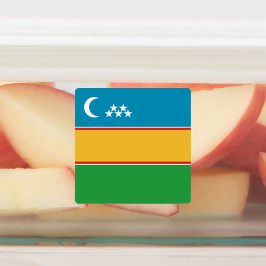 Étiquettes Drapeau du Karakalpakstan (Apposé)