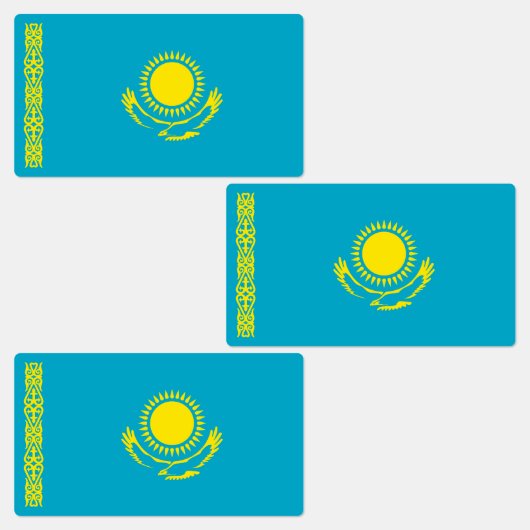 Étiquettes Drapeau du Kazakhstan (Groupe)