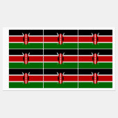 Étiquettes Drapeau du Kenya (Feuille)