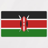 Étiquettes Drapeau du Kenya (Design 1)