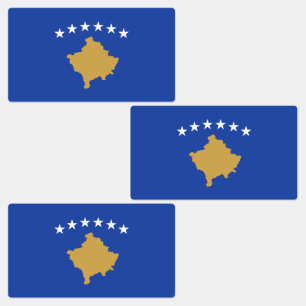 Étiquettes Drapeau du Kosovo