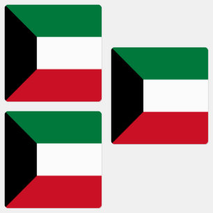 Étiquettes Drapeau du Koweït