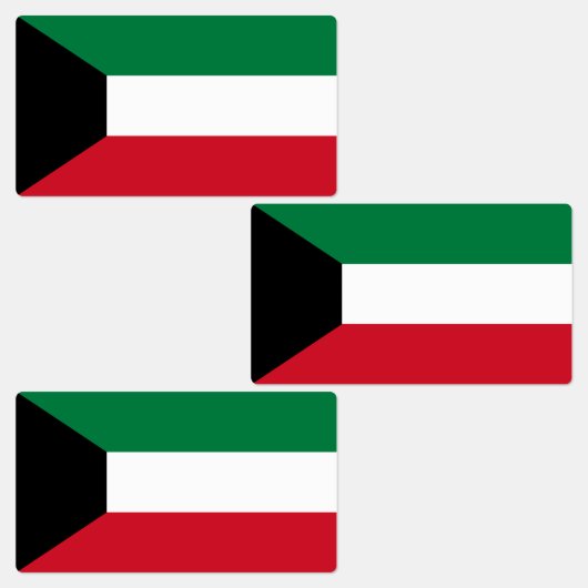 Étiquettes Drapeau du Koweït (Groupe)