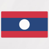 Étiquettes Drapeau du Laos (Design 1)