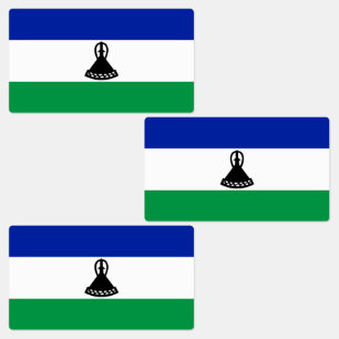 Étiquettes Drapeau du Lesotho