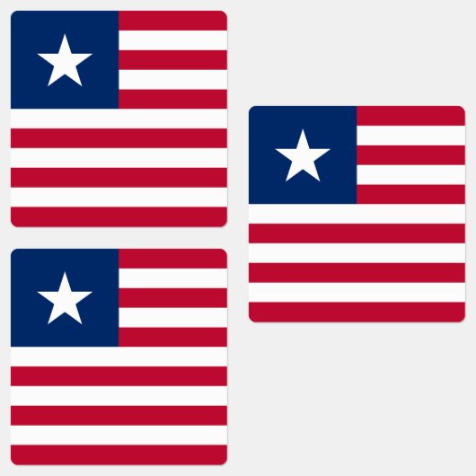 Étiquettes Drapeau du Liberia (Groupe)