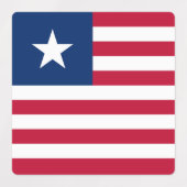 Étiquettes Drapeau du Liberia (Design 1)