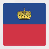Étiquettes Drapeau du Liechtenstein (Design 1)