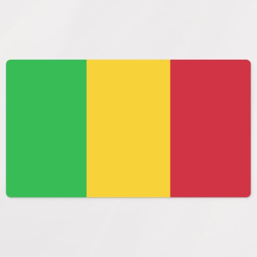 Étiquettes Drapeau du Mali (Design 1)