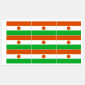 Étiquettes Drapeau du Niger (Feuille)