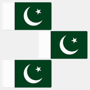 Étiquettes Drapeau du Pakistan
