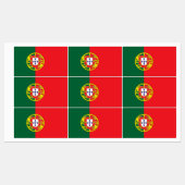 Étiquettes Drapeau du Portugal (Feuille)