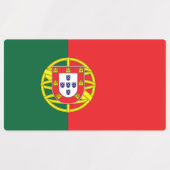 Étiquettes Drapeau du Portugal (Design 1)