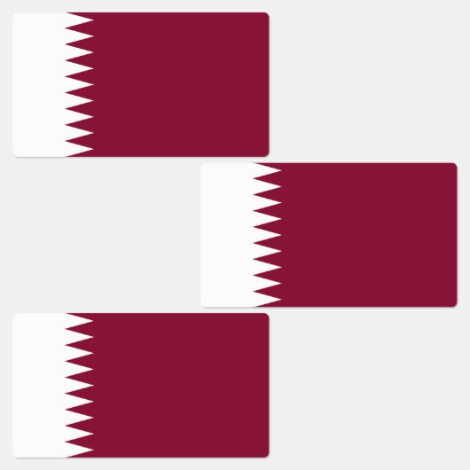 Étiquettes Drapeau du Qatar (Groupe)