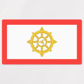 Étiquettes Drapeau du royaume de Sikkim (Design 1)