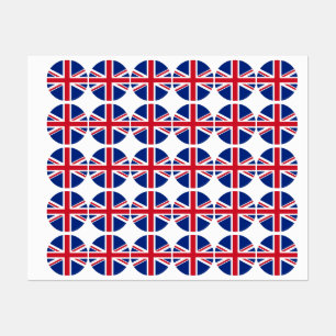 Étiquettes Drapeau du Royaume-Uni